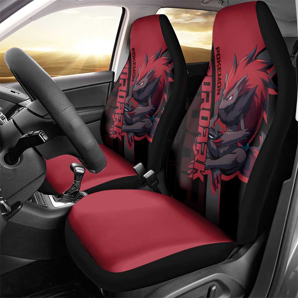 Zoroark Poké Car Seat Cover Dark Neon Anime Style