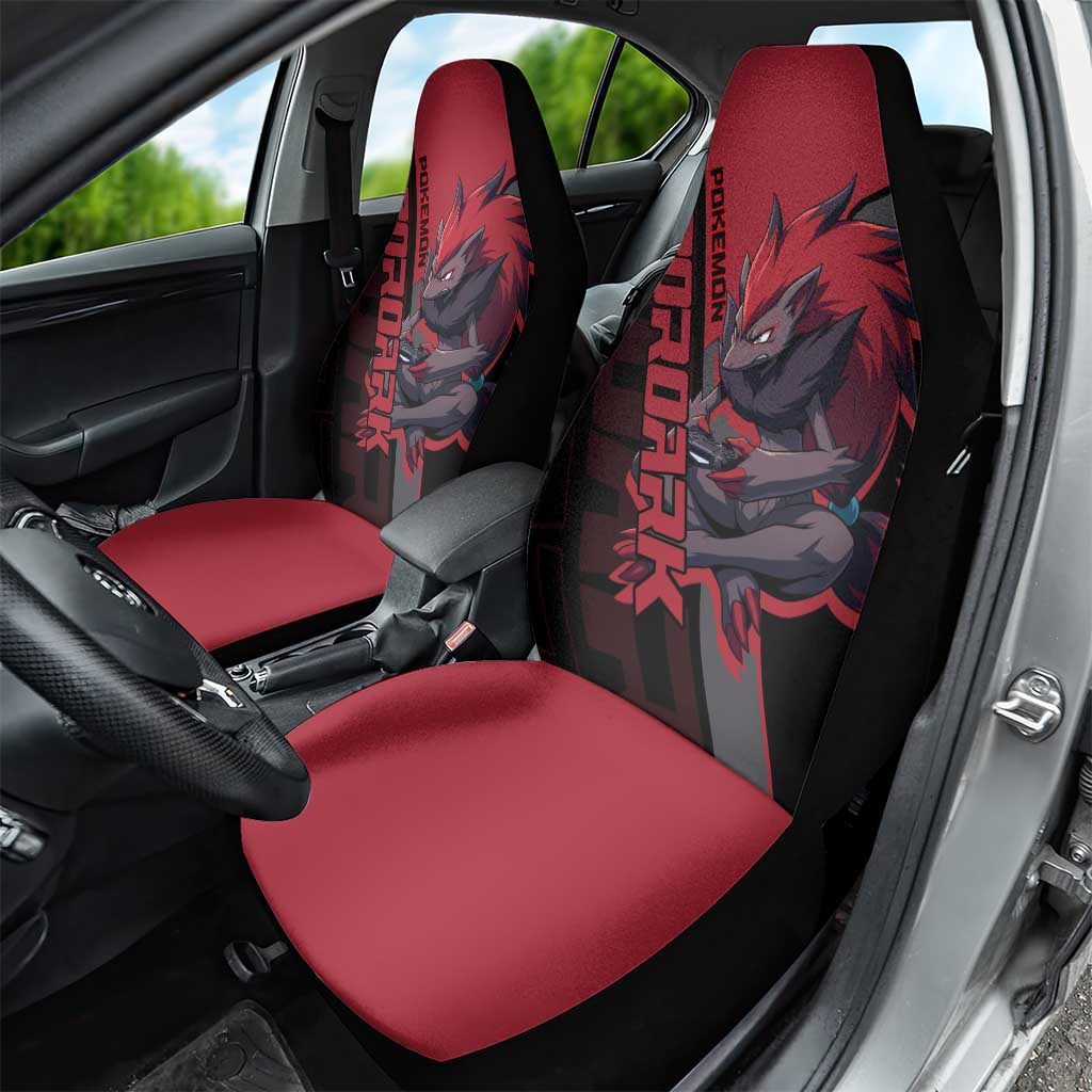 Zoroark Poké Car Seat Cover Dark Neon Anime Style