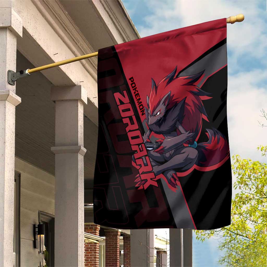 Zoroark Poké Garden Flag Dark Neon Anime Style
