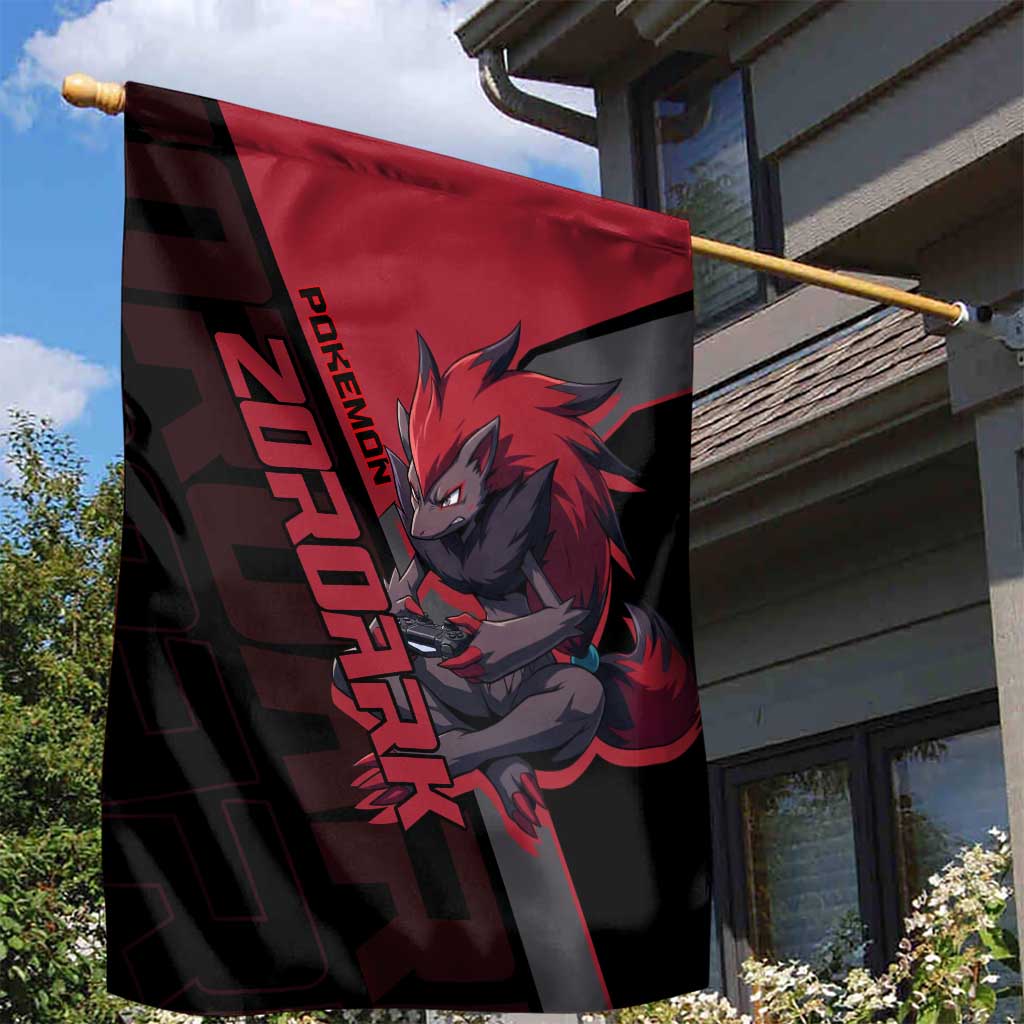 Zoroark Poké Garden Flag Dark Neon Anime Style