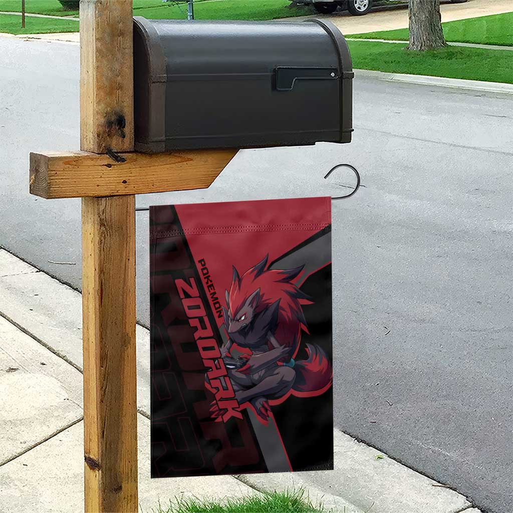 Zoroark Poké Garden Flag Dark Neon Anime Style