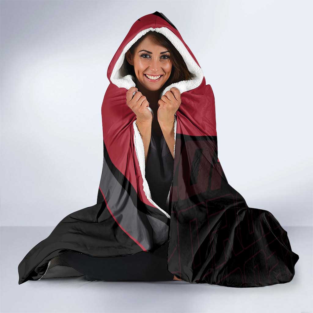 Zoroark Poké Hooded Blanket Dark Neon Anime Style