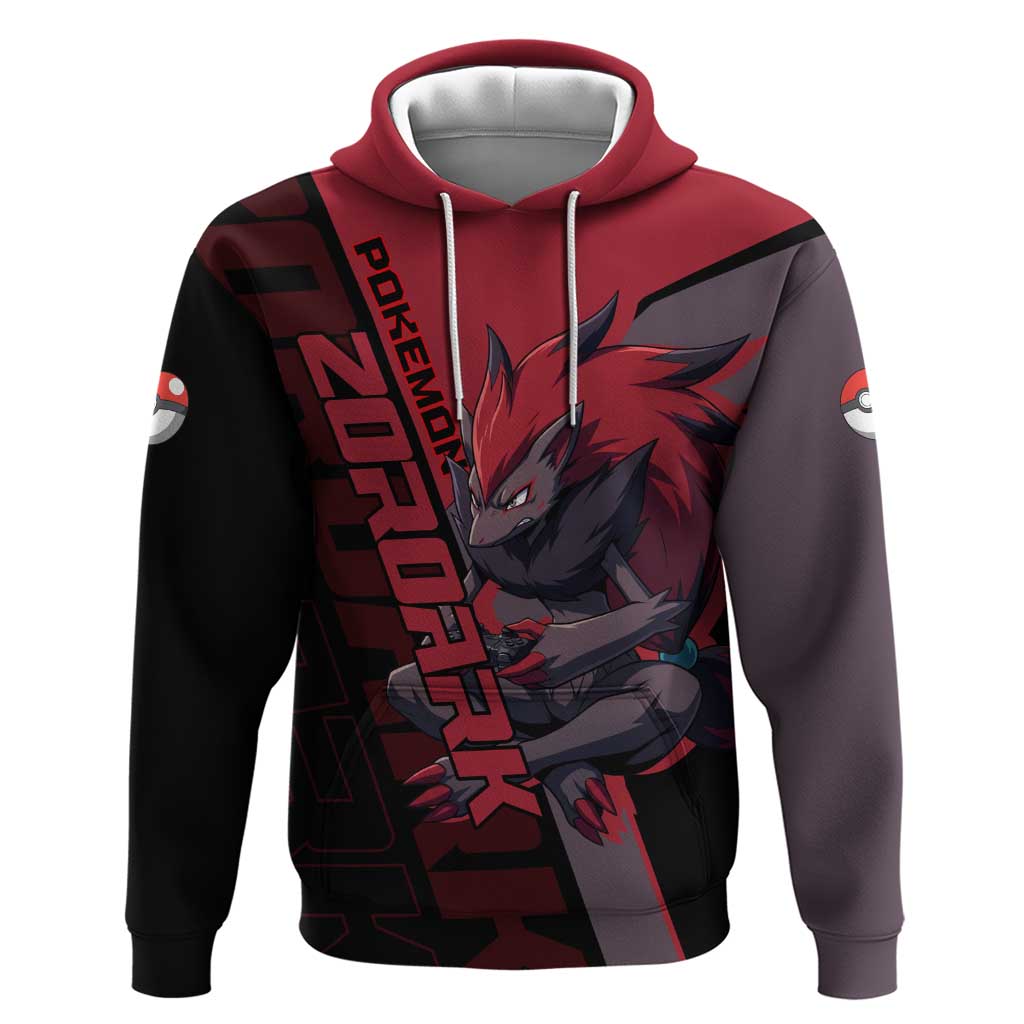 Zoroark Poké Hoodie Dark Neon Anime Style