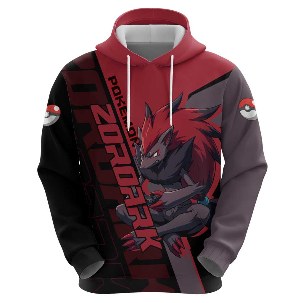 Zoroark Poké Hoodie Dark Neon Anime Style