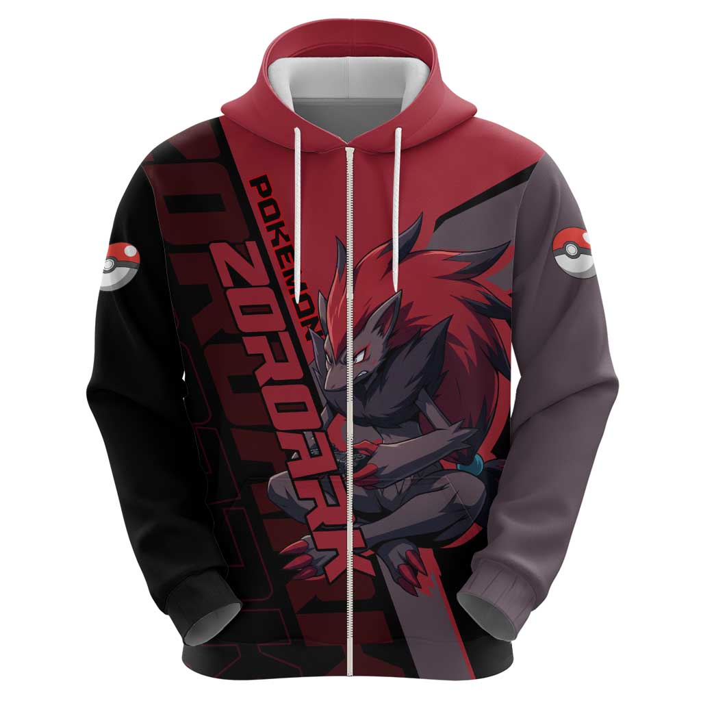 Zoroark Poké Hoodie Dark Neon Anime Style