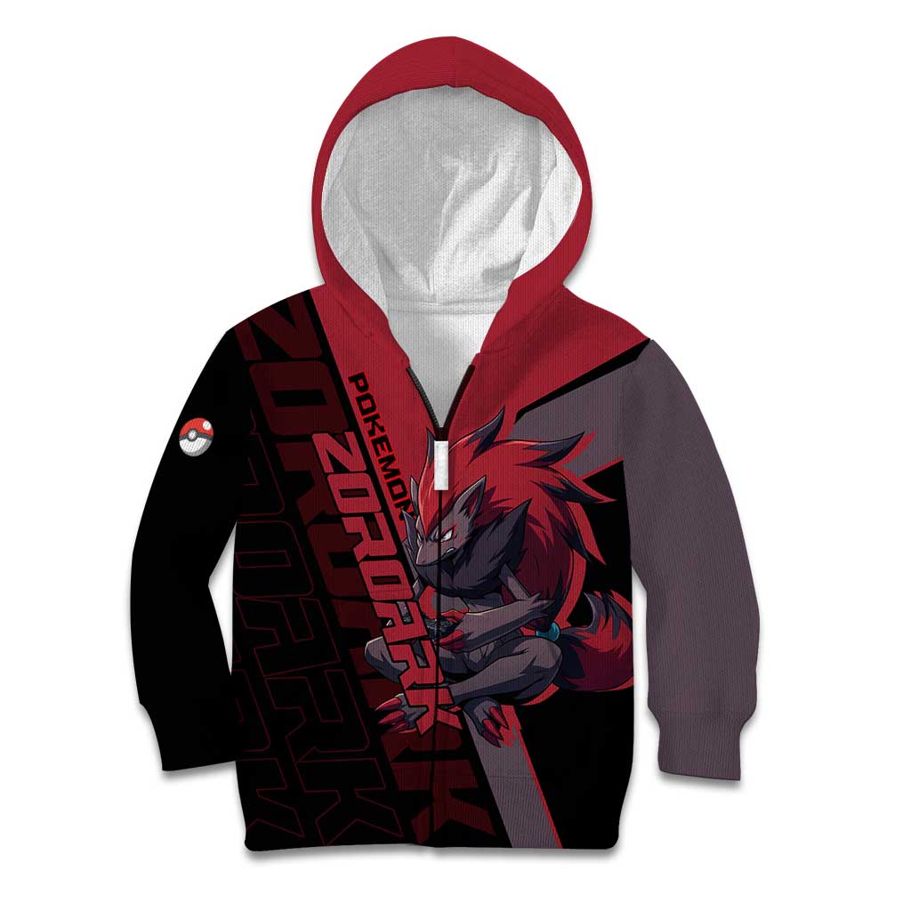 Zoroark Poké Kid Hoodie Dark Neon Anime Style