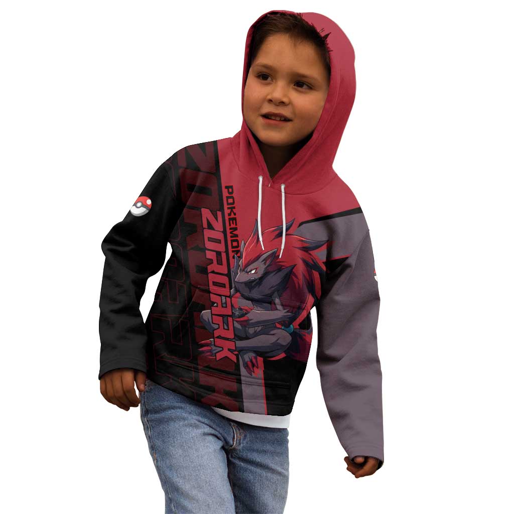 Zoroark Poké Kid Hoodie Dark Neon Anime Style