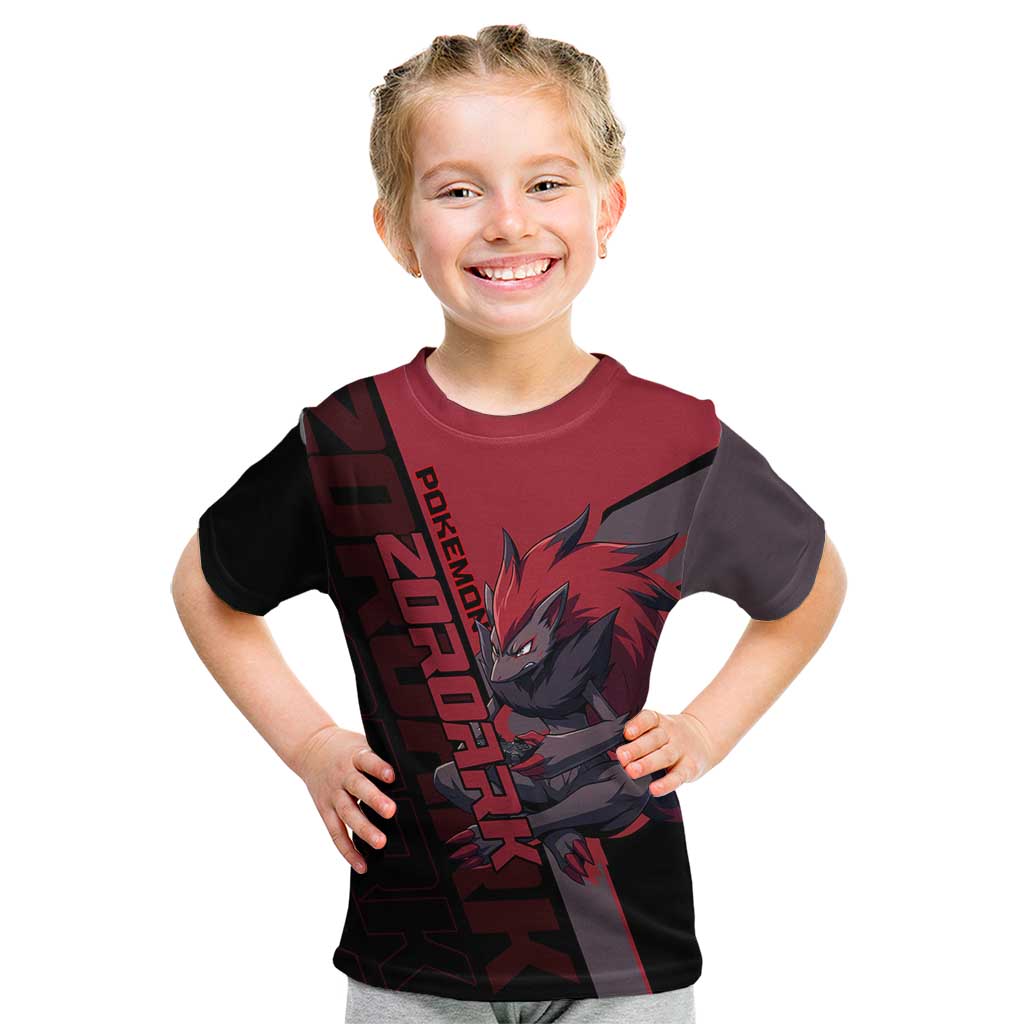 Zoroark Poké Kid T Shirt Dark Neon Anime Style