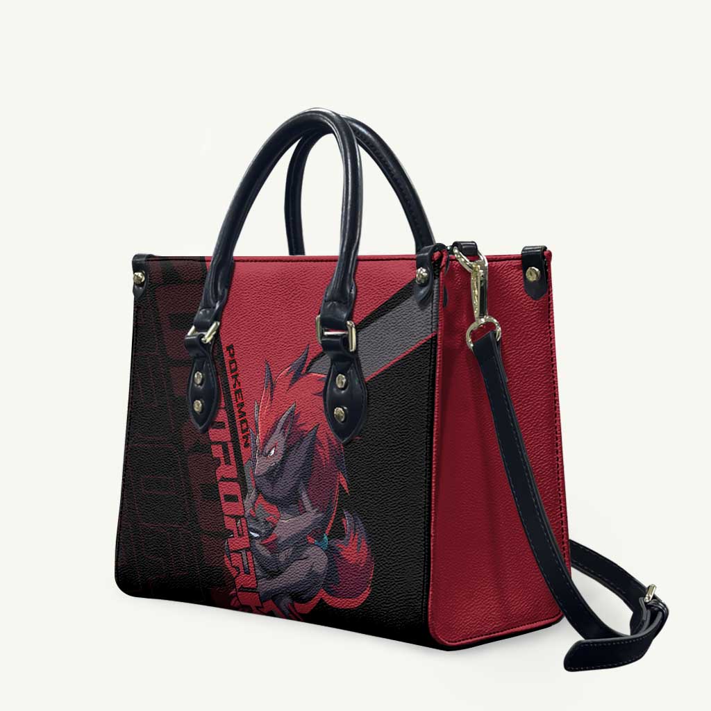 Zoroark Poké Leather Bag Dark Neon Anime Style