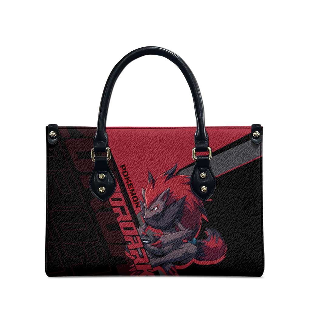 Zoroark Poké Leather Bag Dark Neon Anime Style