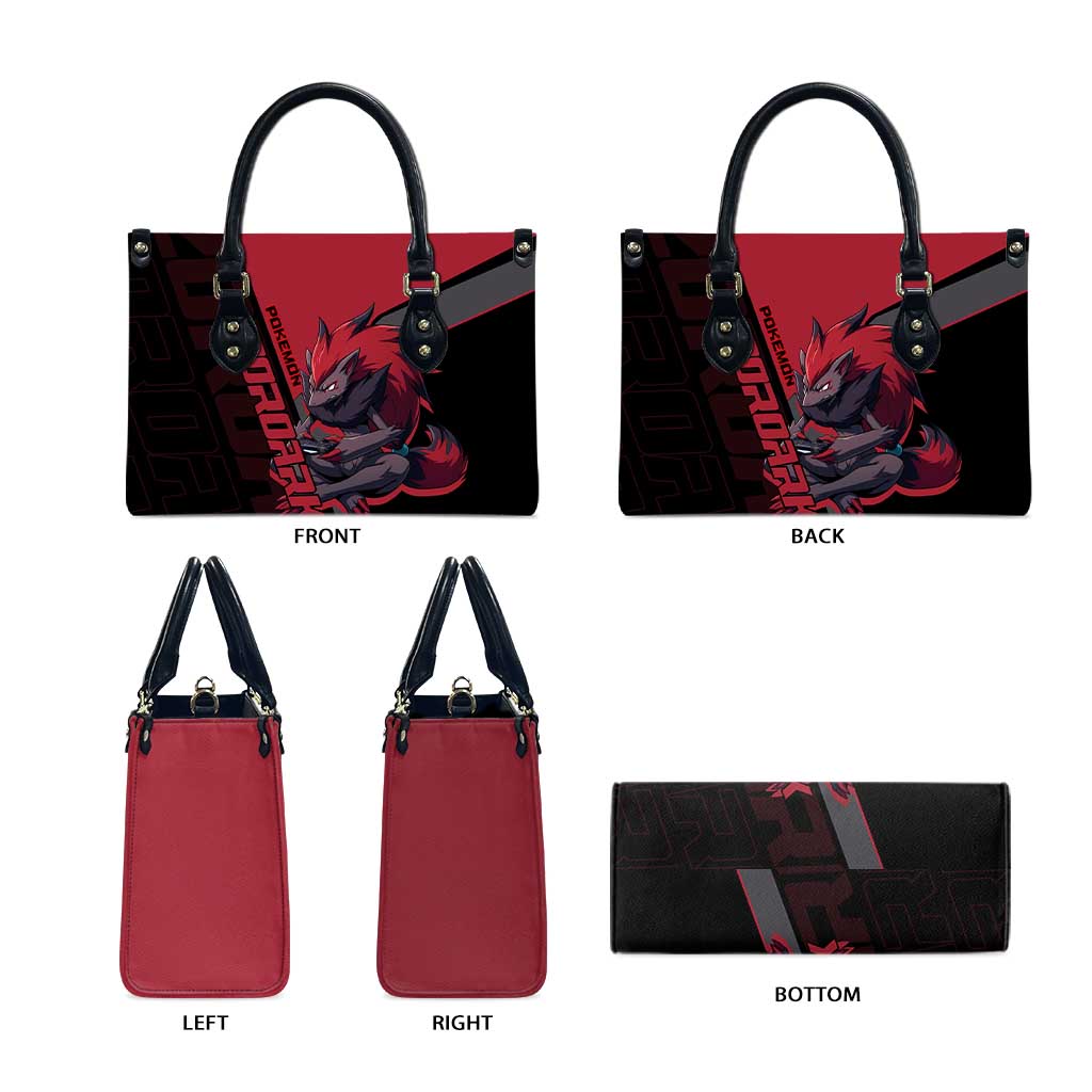 Zoroark Poké Leather Bag Dark Neon Anime Style