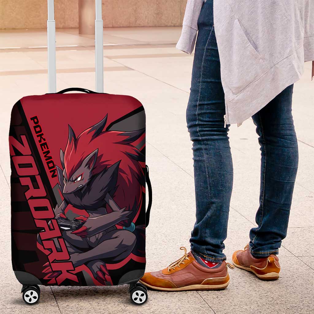 Zoroark Poké Luggage Cover Dark Neon Anime Style
