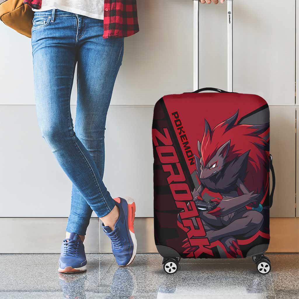 Zoroark Poké Luggage Cover Dark Neon Anime Style