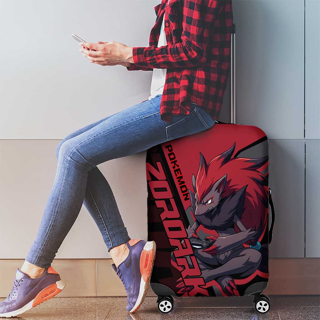 Zoroark Poké Luggage Cover Dark Neon Anime Style