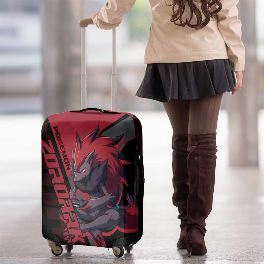 Zoroark Poké Luggage Cover Dark Neon Anime Style