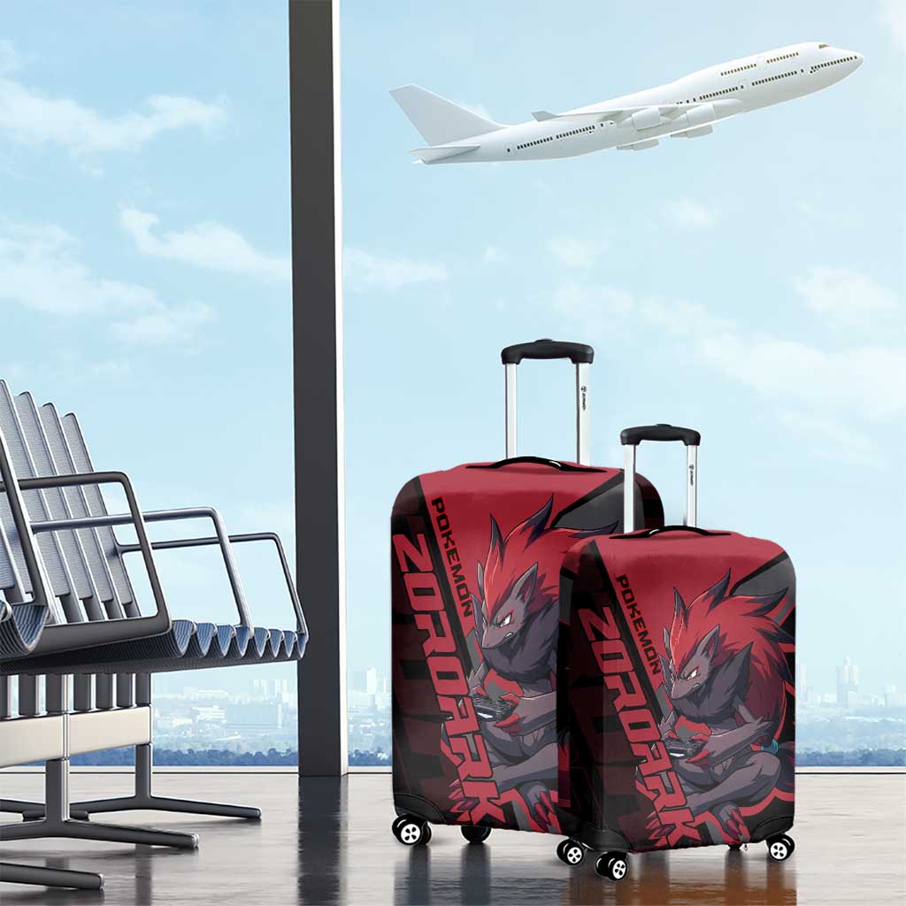 Zoroark Poké Luggage Cover Dark Neon Anime Style