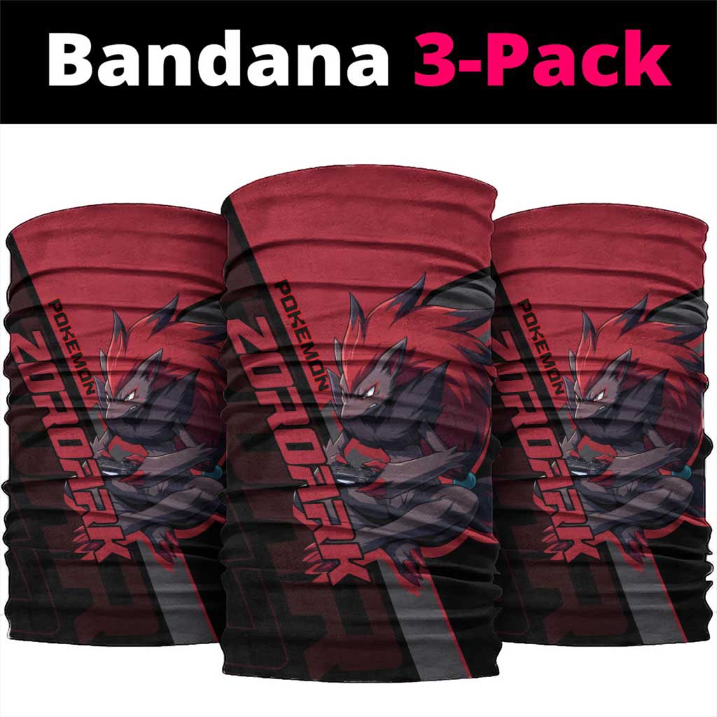 Zoroark Poké Neck Gaiter Dark Neon Anime Style
