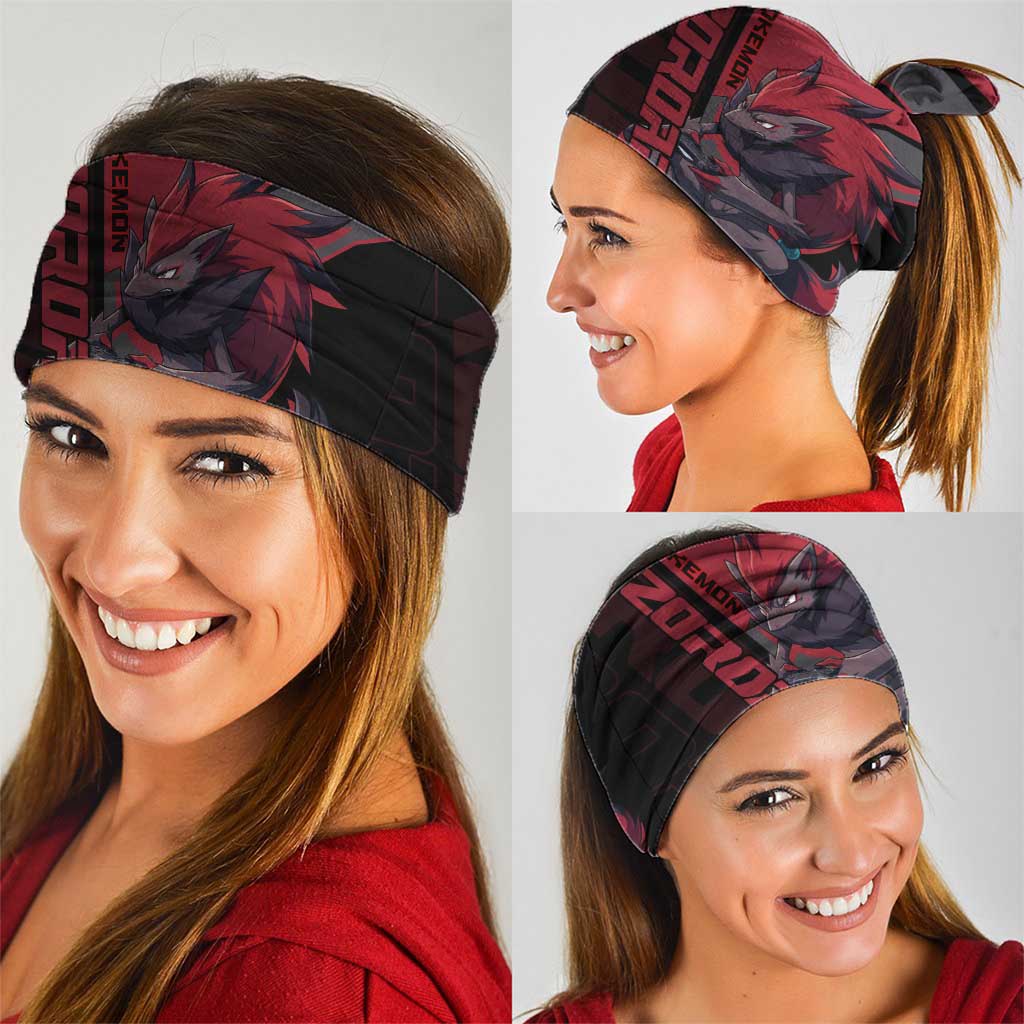 Zoroark Poké Neck Gaiter Dark Neon Anime Style