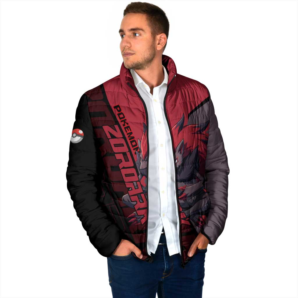 Zoroark Poké Padded Jacket Dark Neon Anime Style