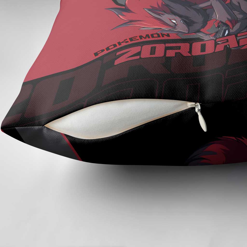 Zoroark Poké Pillow Cover Dark Neon Anime Style