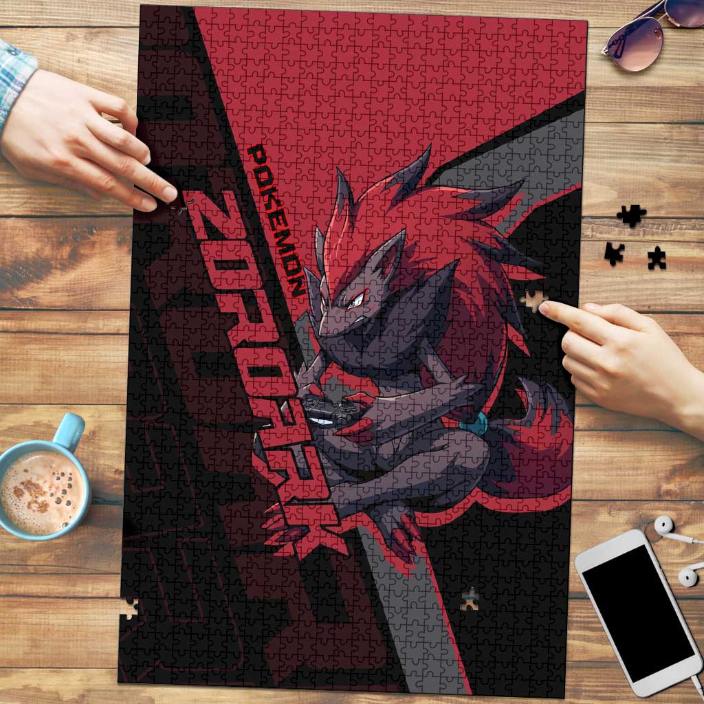 Zoroark Poké Puzzle Dark Neon Anime Style
