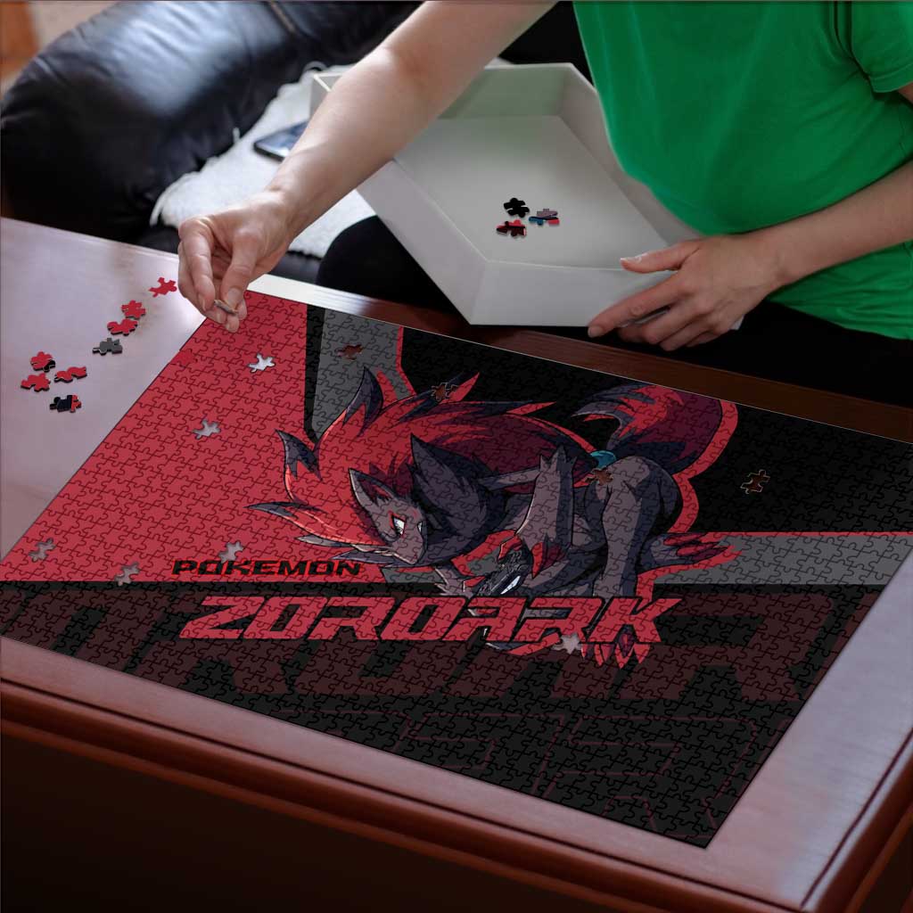Zoroark Poké Puzzle Dark Neon Anime Style