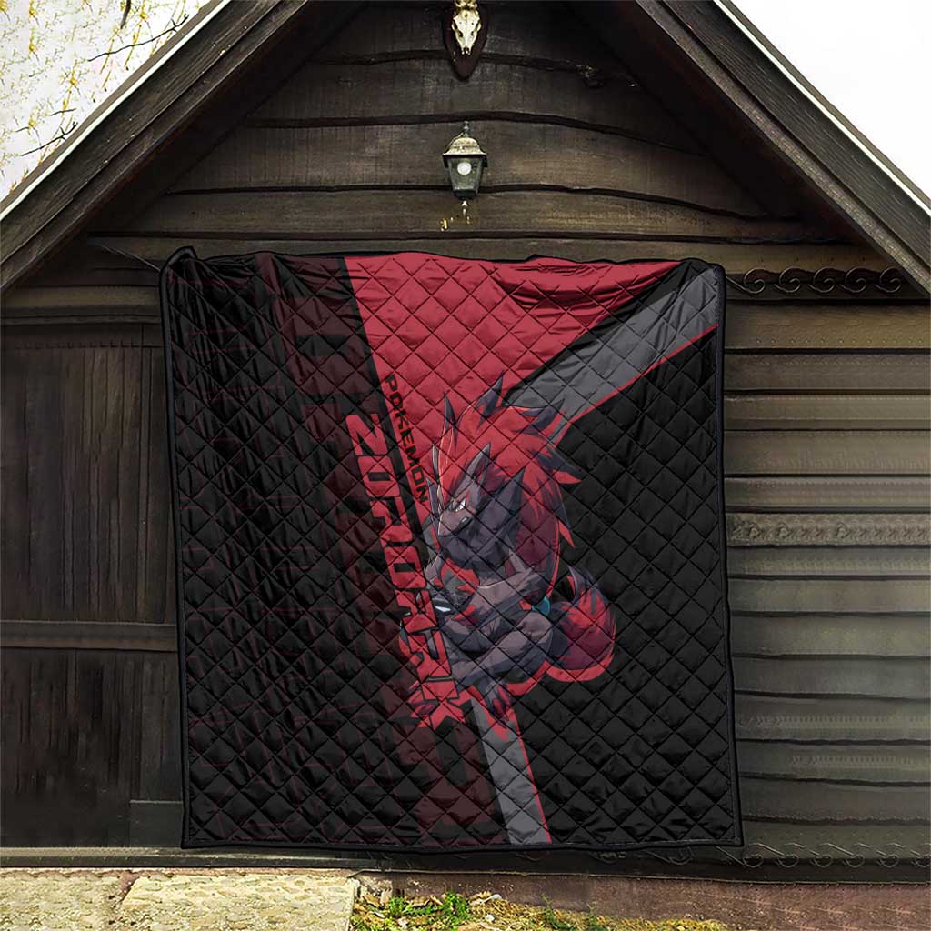 Zoroark Poké Quilt Dark Neon Anime Style