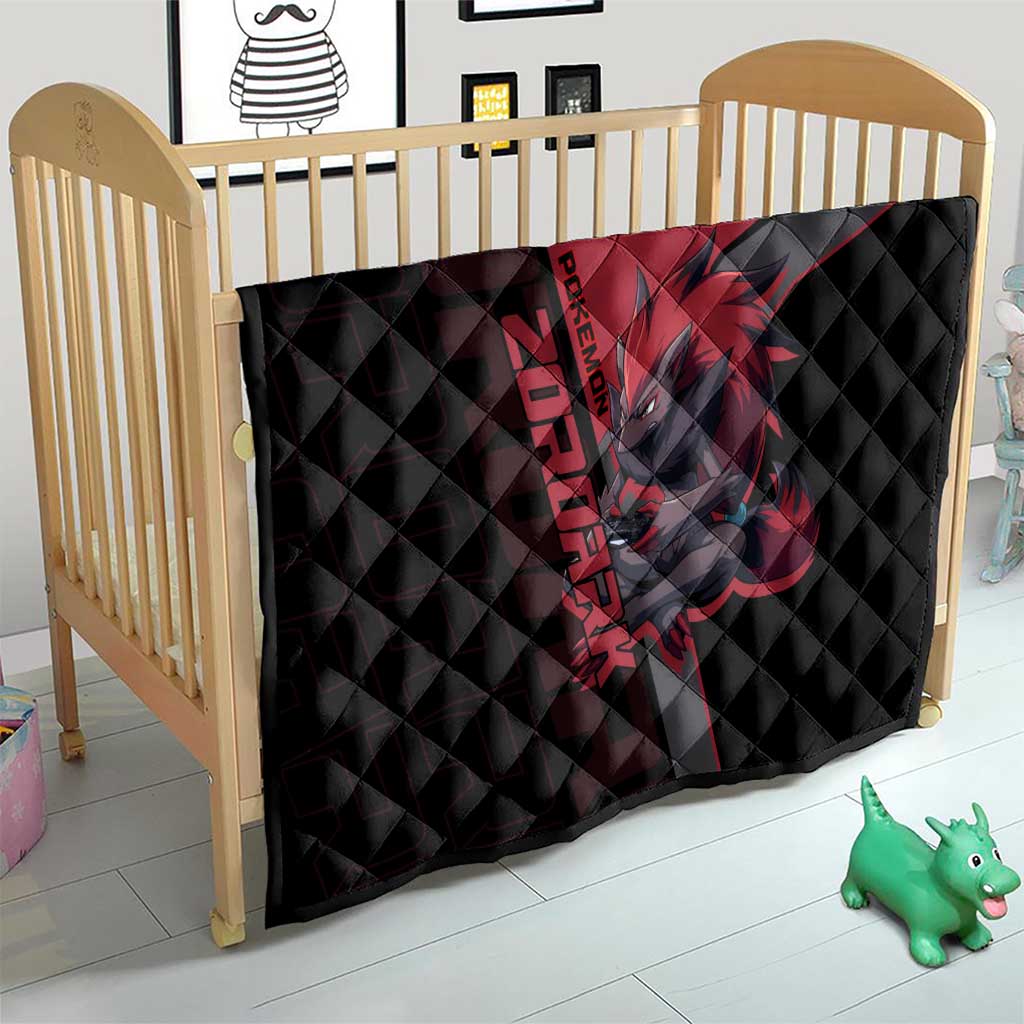 Zoroark Poké Quilt Dark Neon Anime Style