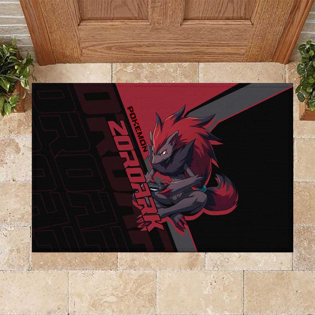 Zoroark Poké Rubber Doormat Dark Neon Anime Style