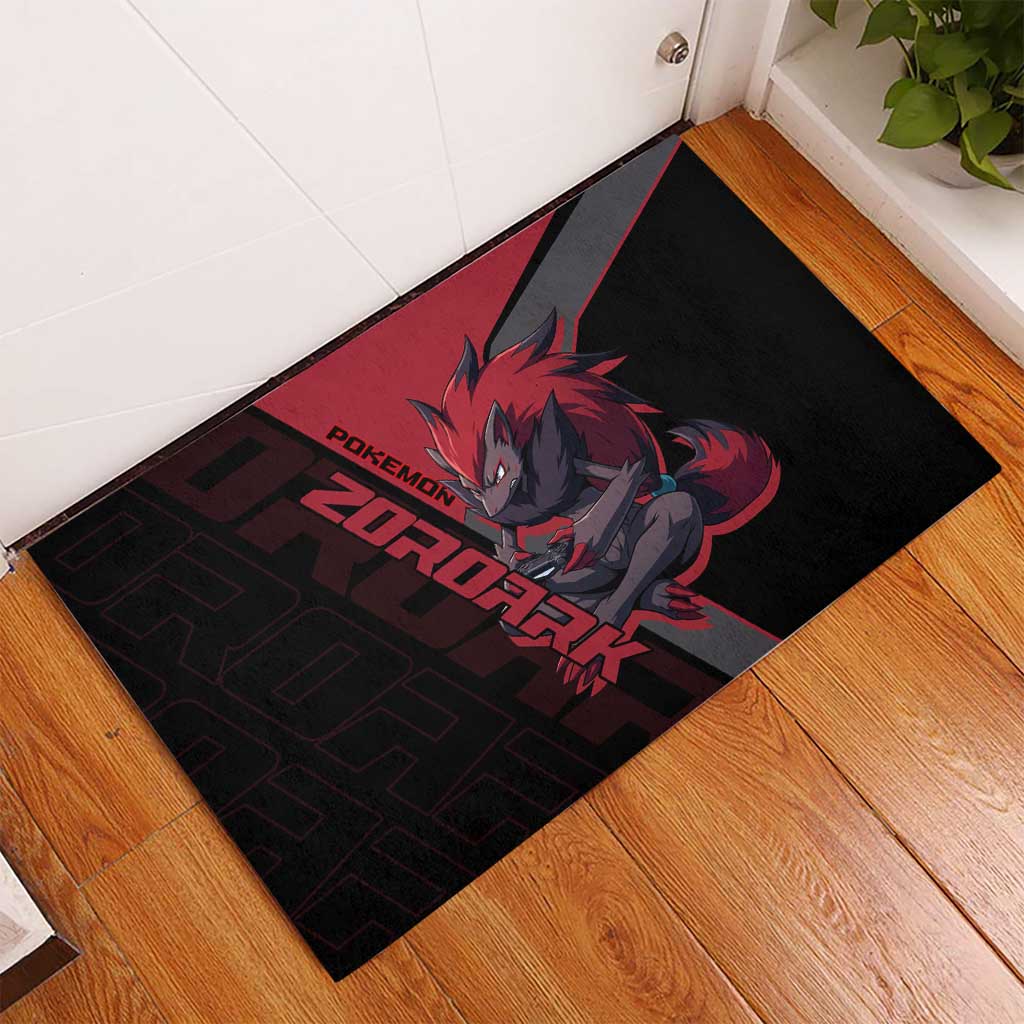 Zoroark Poké Rubber Doormat Dark Neon Anime Style