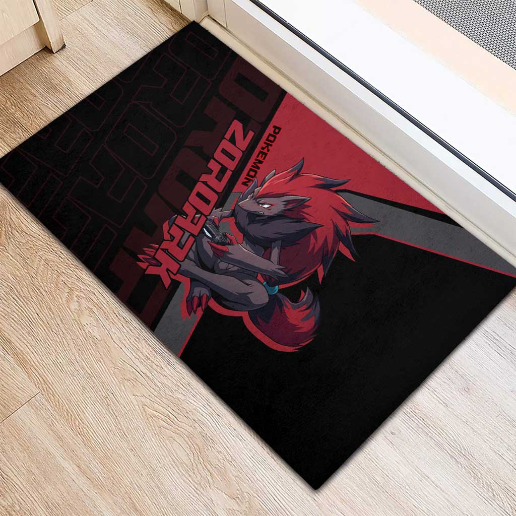Zoroark Poké Rubber Doormat Dark Neon Anime Style