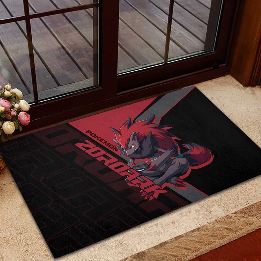 Zoroark Poké Rubber Doormat Dark Neon Anime Style