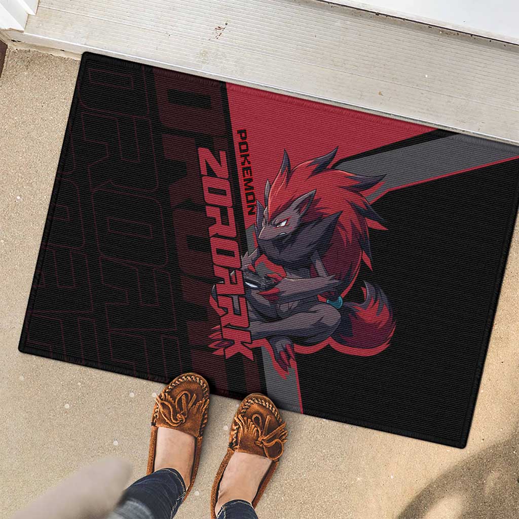 Zoroark Poké Rubber Doormat Dark Neon Anime Style