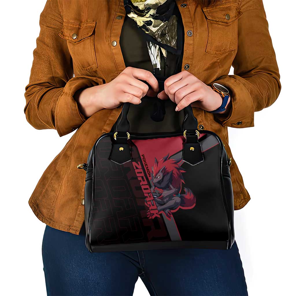 Zoroark Poké Shoulder Handbag Dark Neon Anime Style