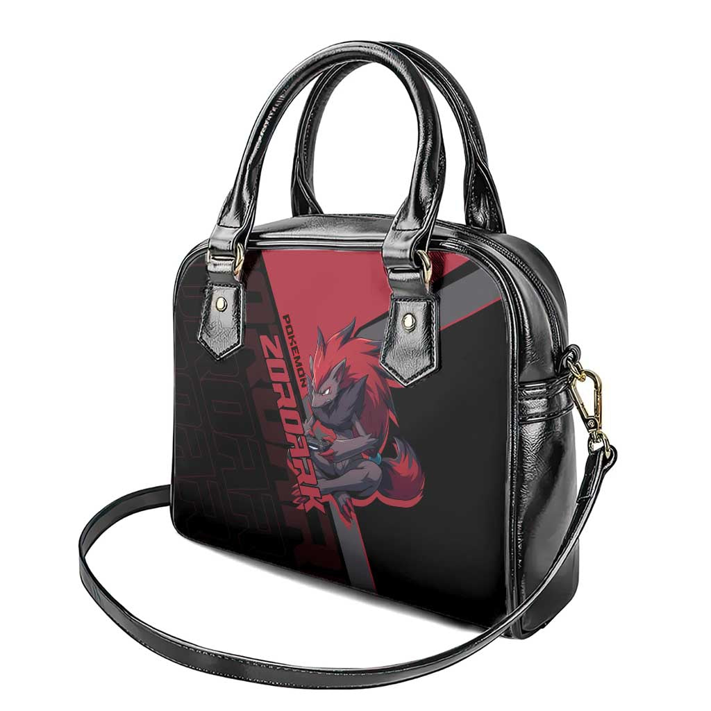 Zoroark Poké Shoulder Handbag Dark Neon Anime Style