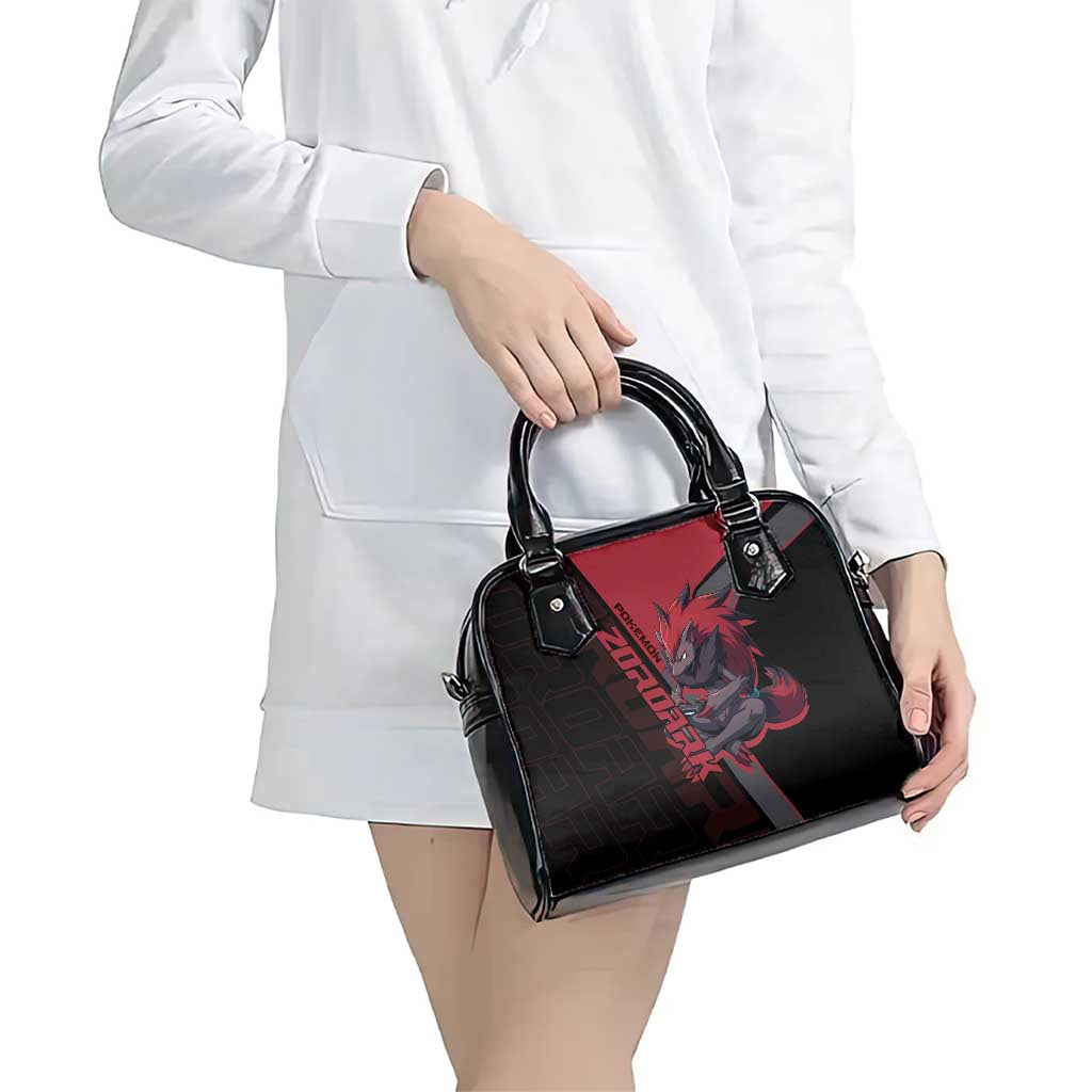 Zoroark Poké Shoulder Handbag Dark Neon Anime Style