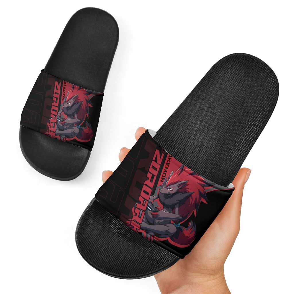 Zoroark Poké Slide Sandals Dark Neon Anime Style