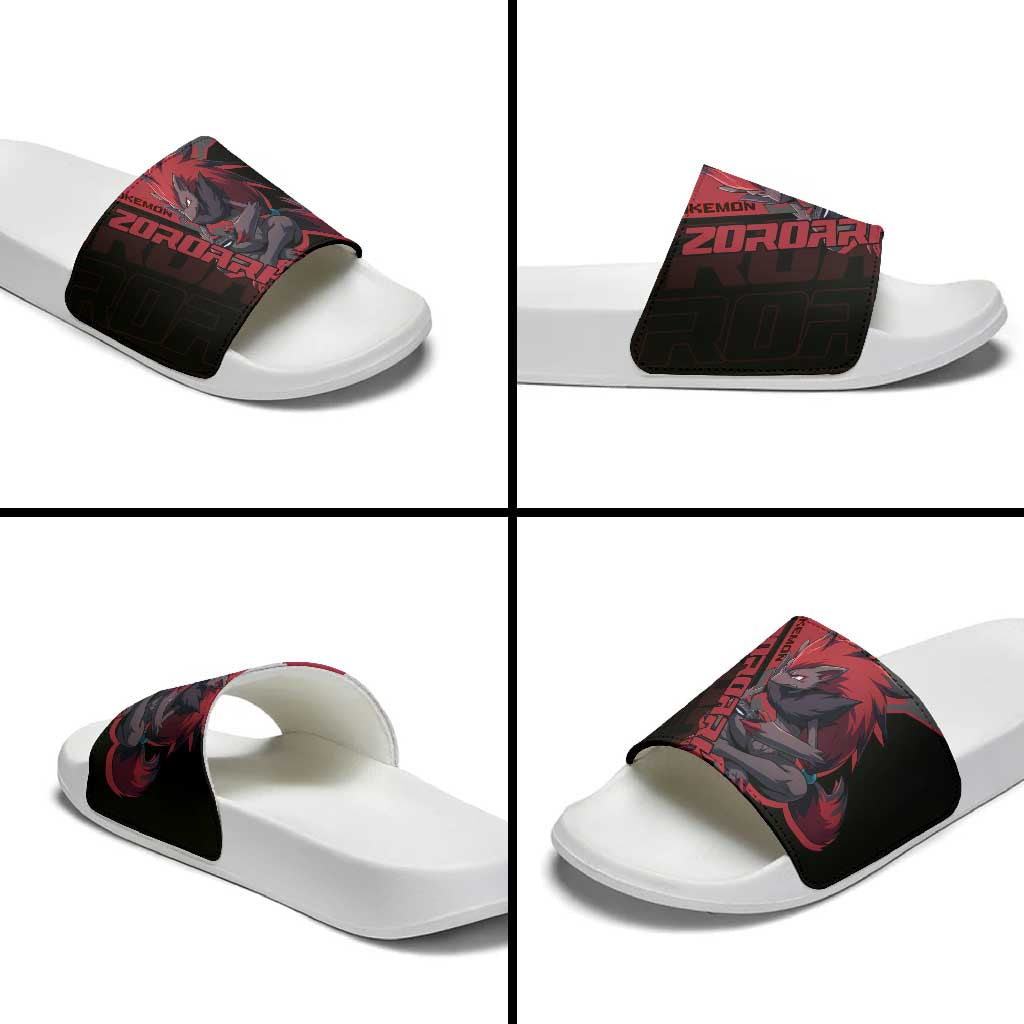 Zoroark Poké Slide Sandals Dark Neon Anime Style