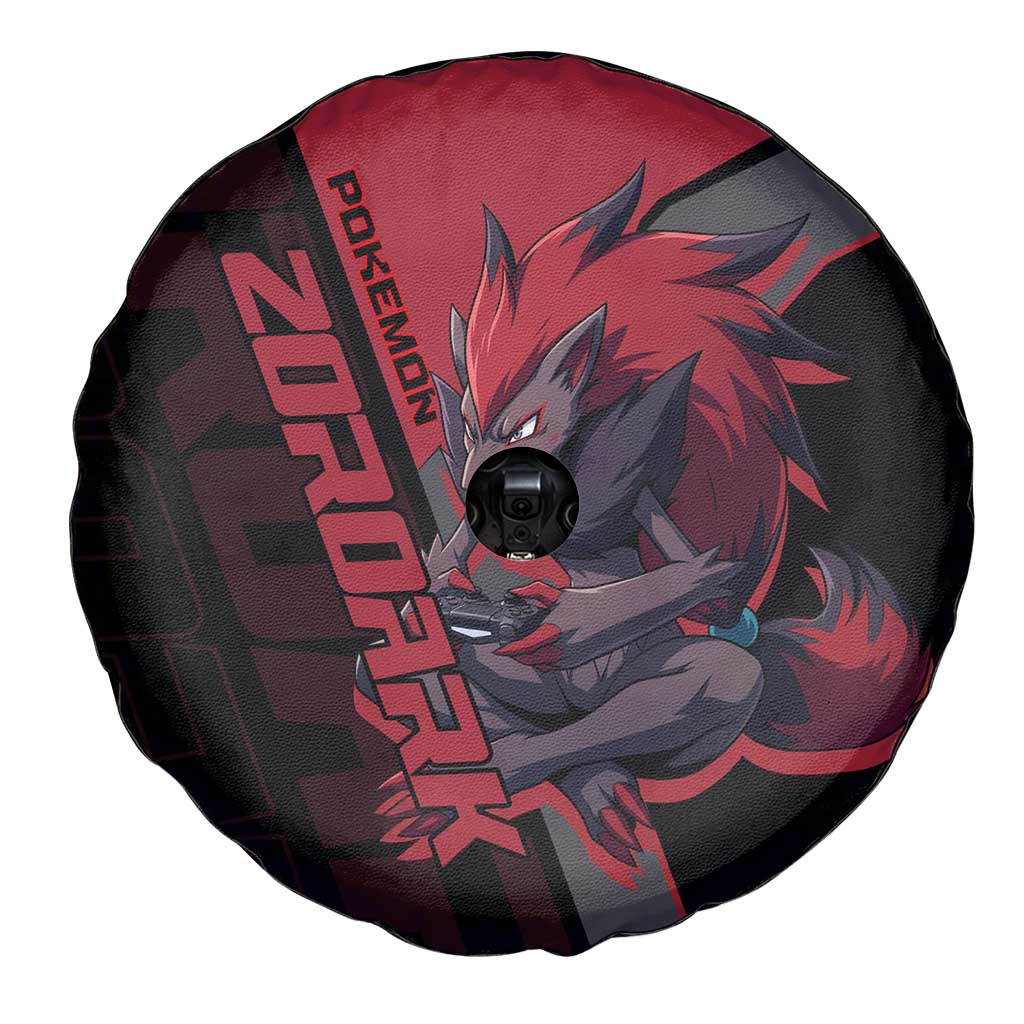 Zoroark Poké Spare Tire Cover Dark Neon Anime Style