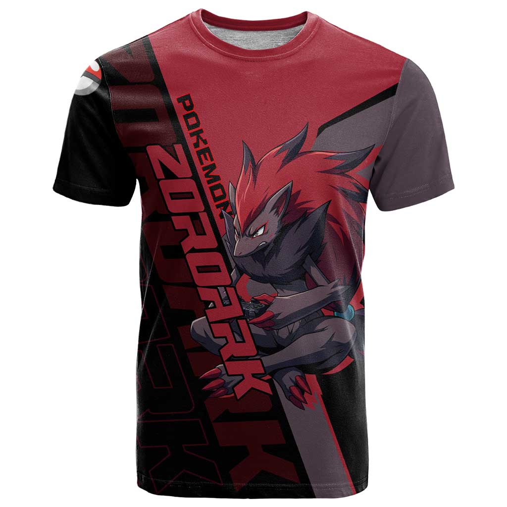 Zoroark Poké T Shirt Dark Neon Anime Style