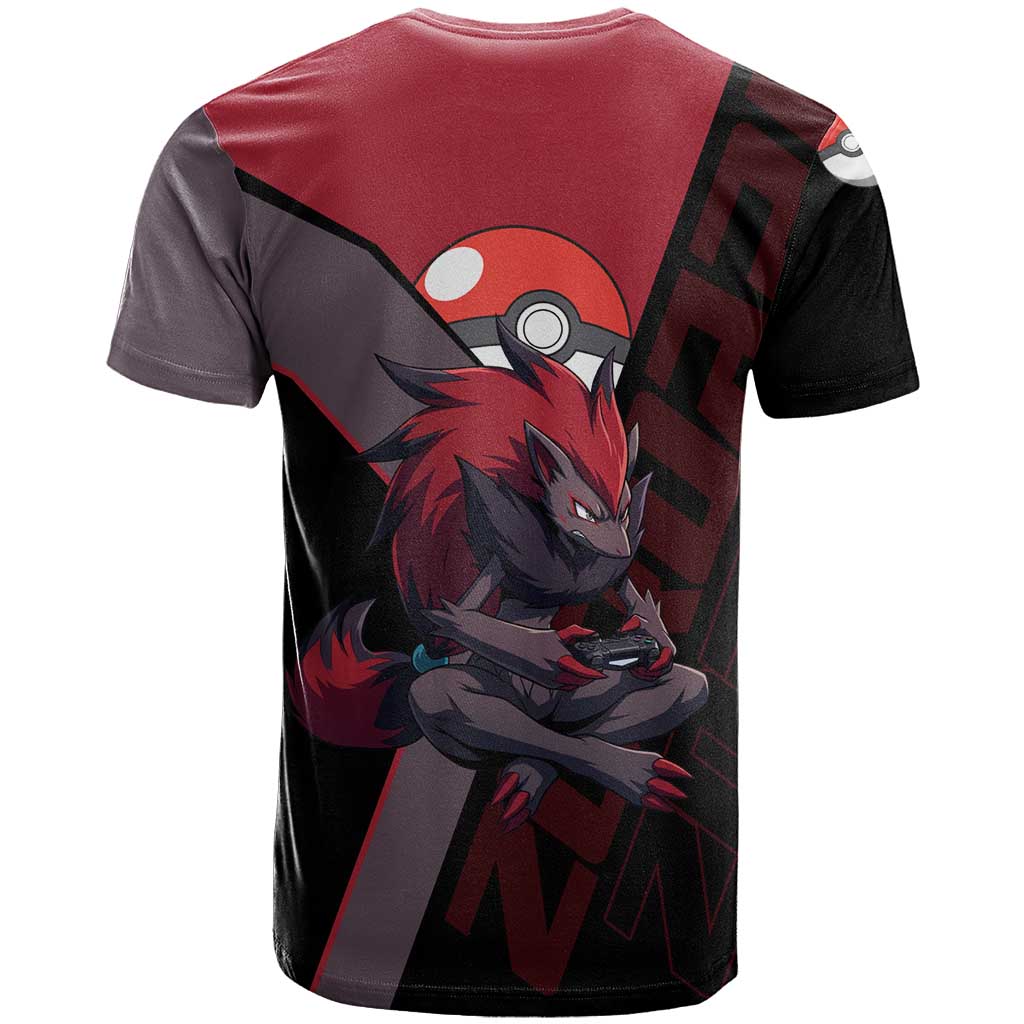 Zoroark Poké T Shirt Dark Neon Anime Style