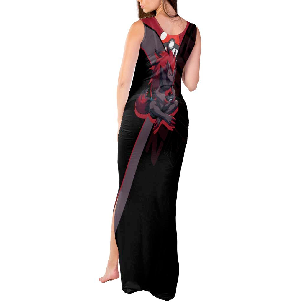 Zoroark Poké Tank Maxi Dress Dark Neon Anime Style