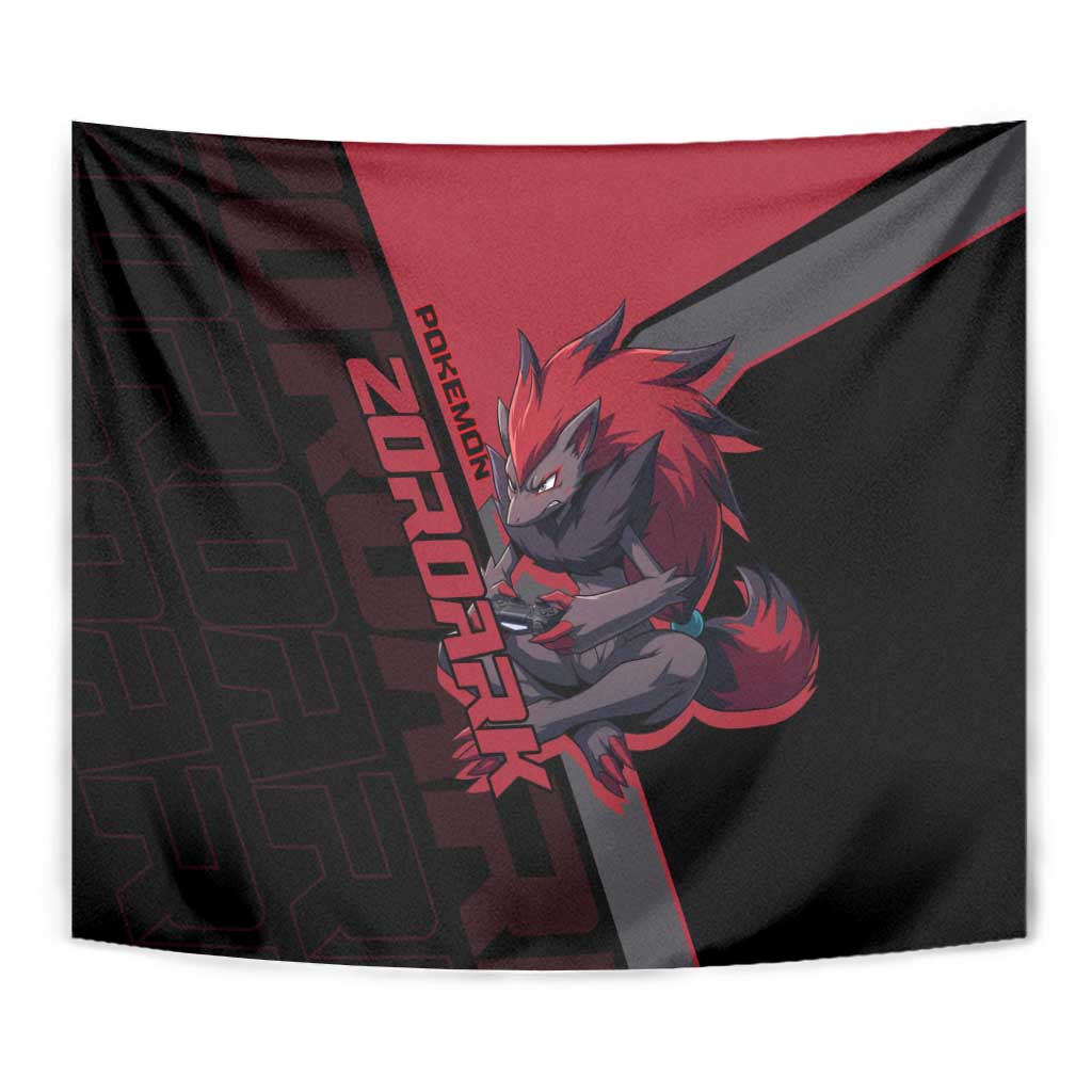 Zoroark Poké Tapestry Dark Neon Anime Style