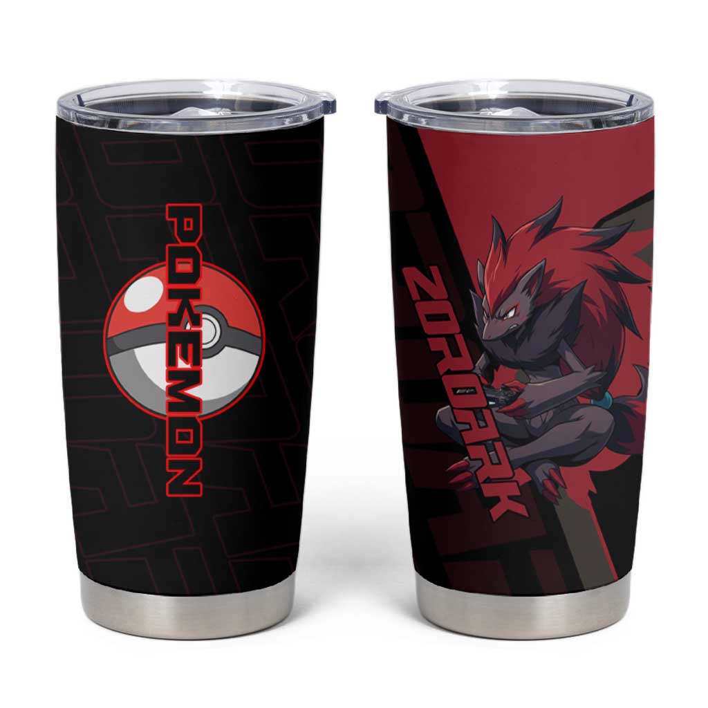 Zoroark Poké Tumbler Cup Dark Neon Anime Style