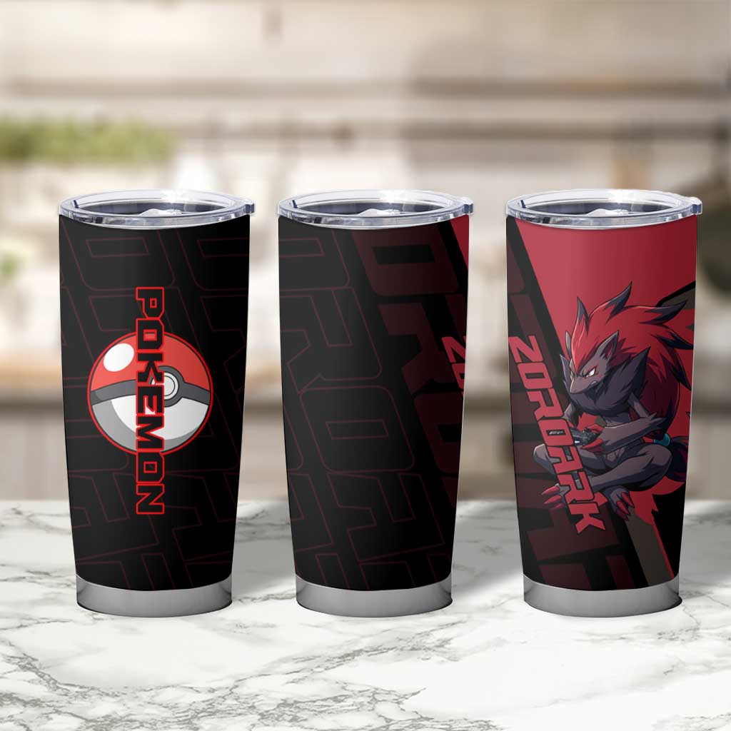 Zoroark Poké Tumbler Cup Dark Neon Anime Style