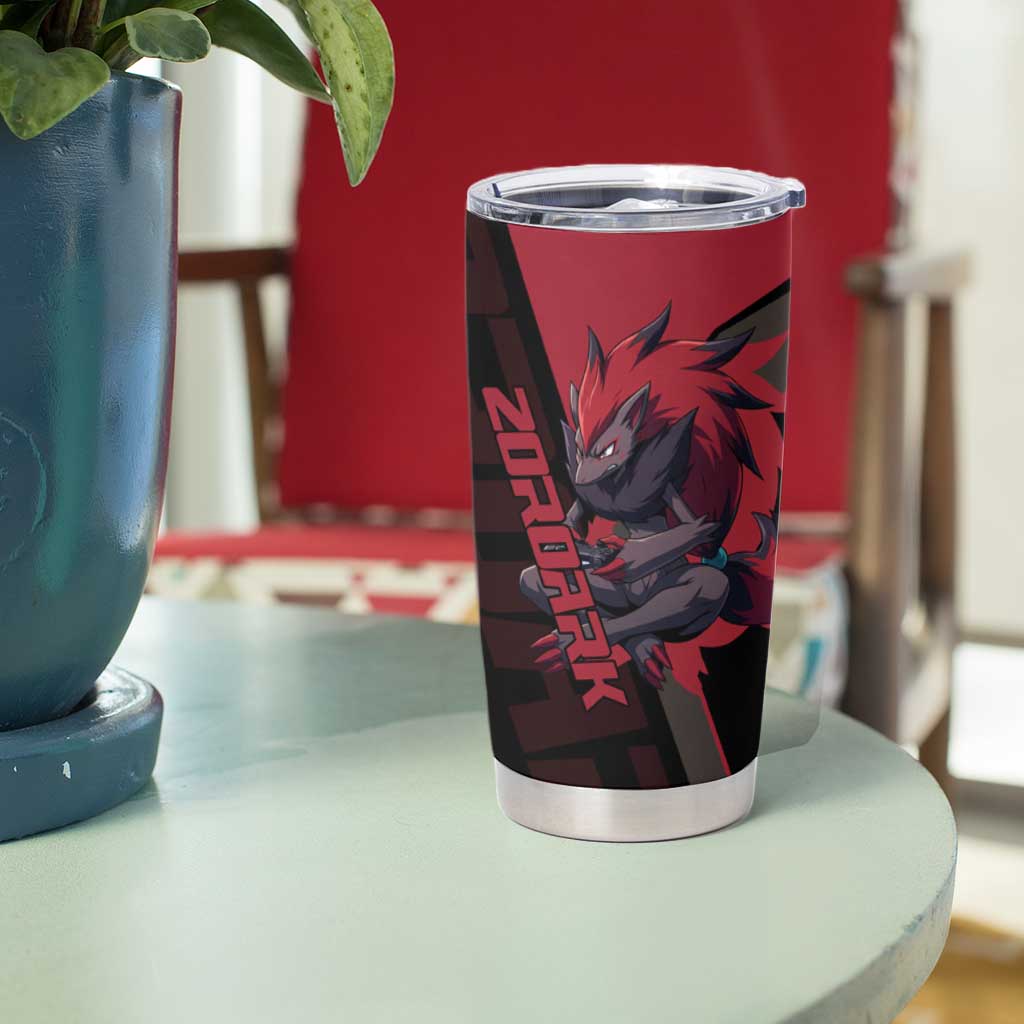 Zoroark Poké Tumbler Cup Dark Neon Anime Style