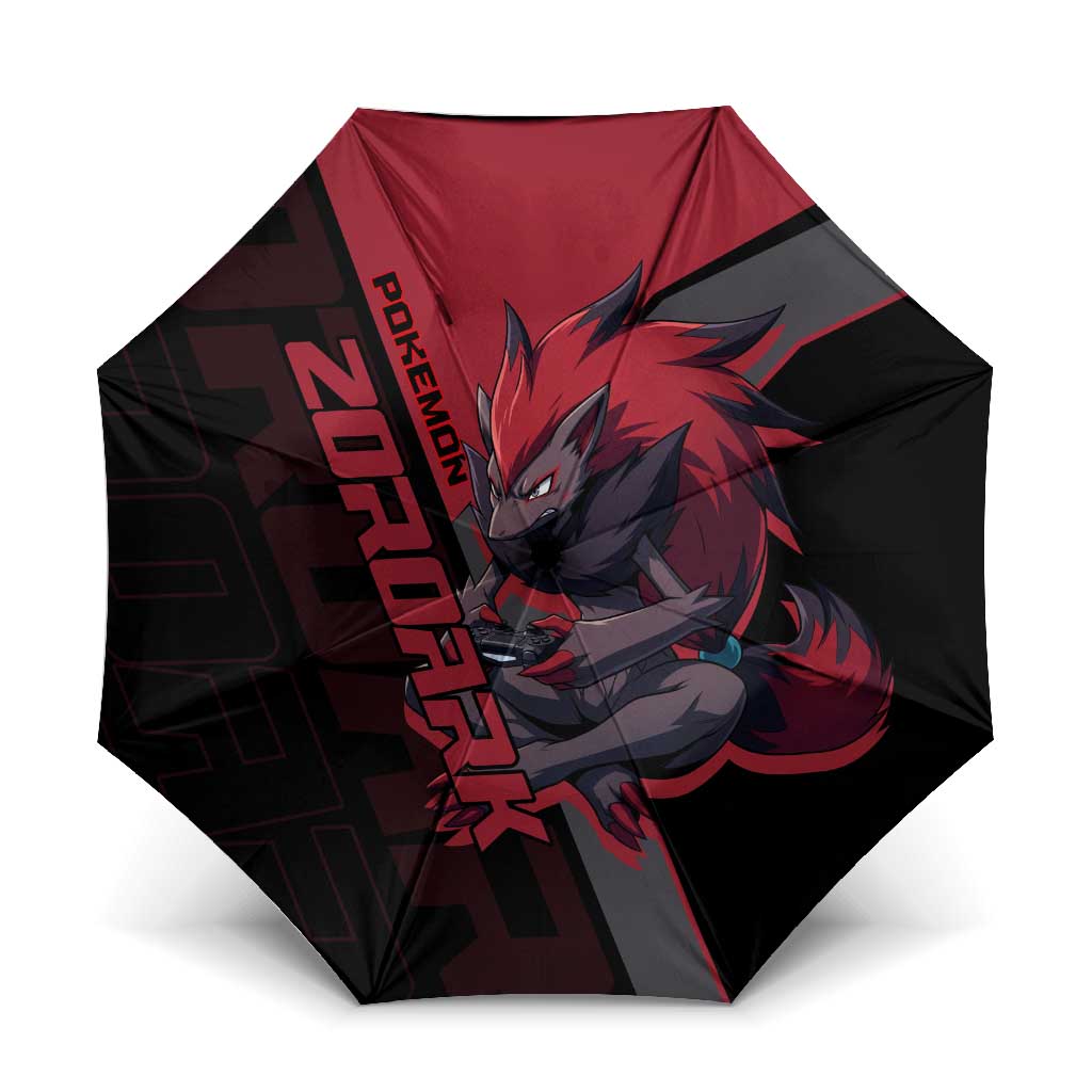 Zoroark Poké Umbrella Dark Neon Anime Style