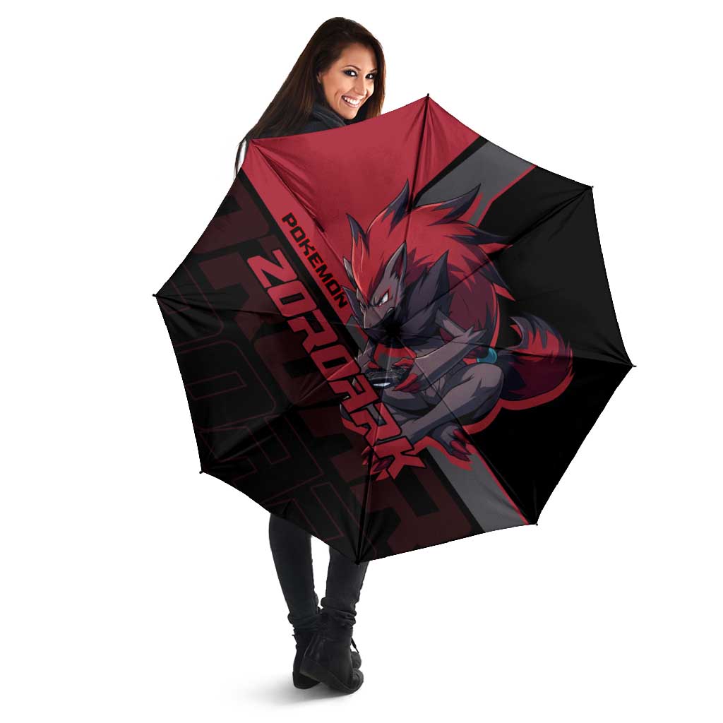 Zoroark Poké Umbrella Dark Neon Anime Style