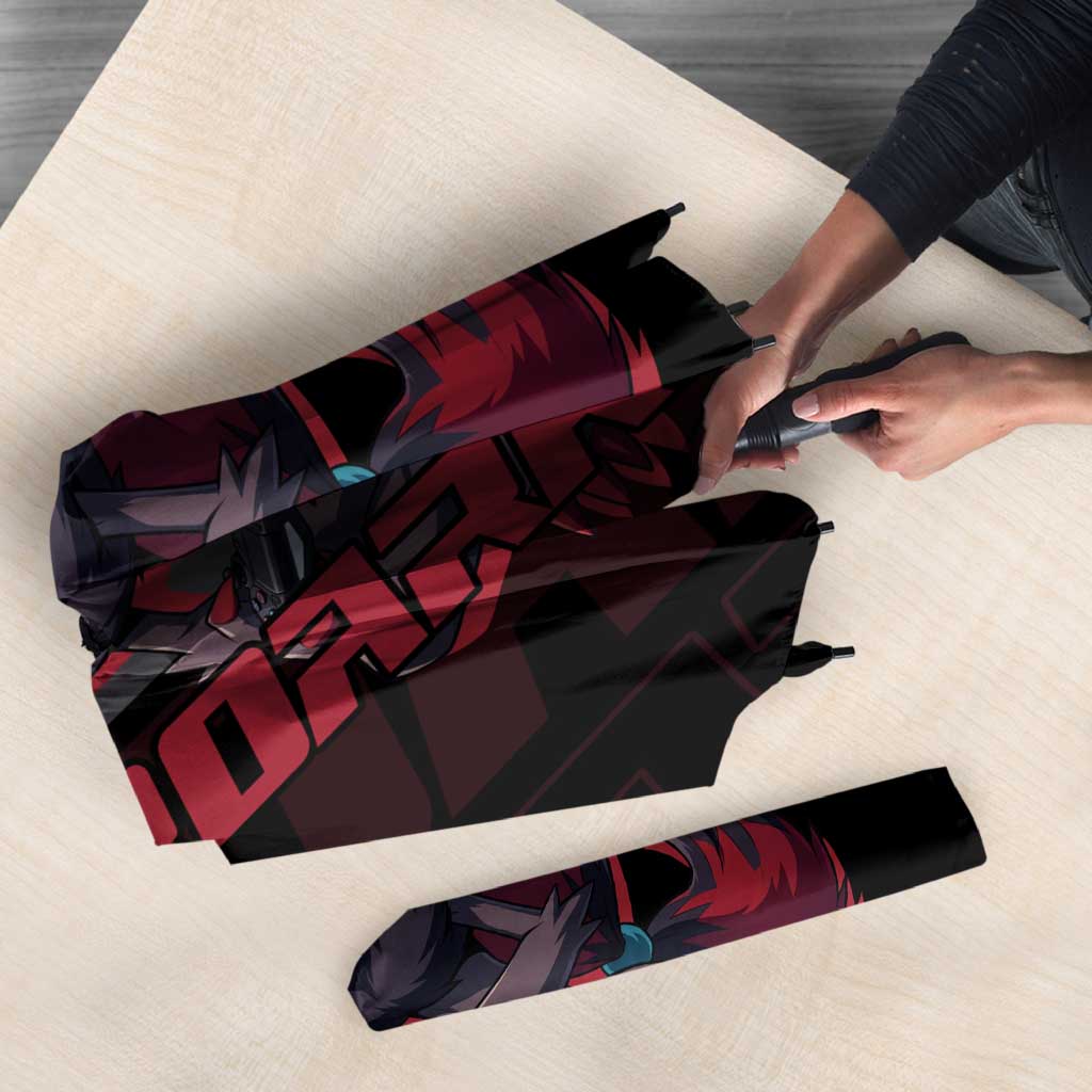 Zoroark Poké Umbrella Dark Neon Anime Style
