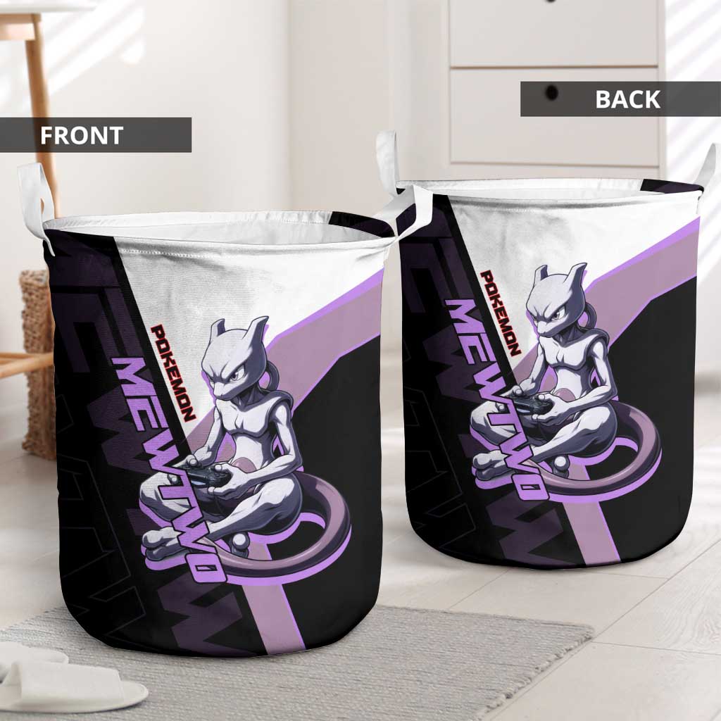 Mewtwo Poké Laundry Basket Shadowcore Anime Style